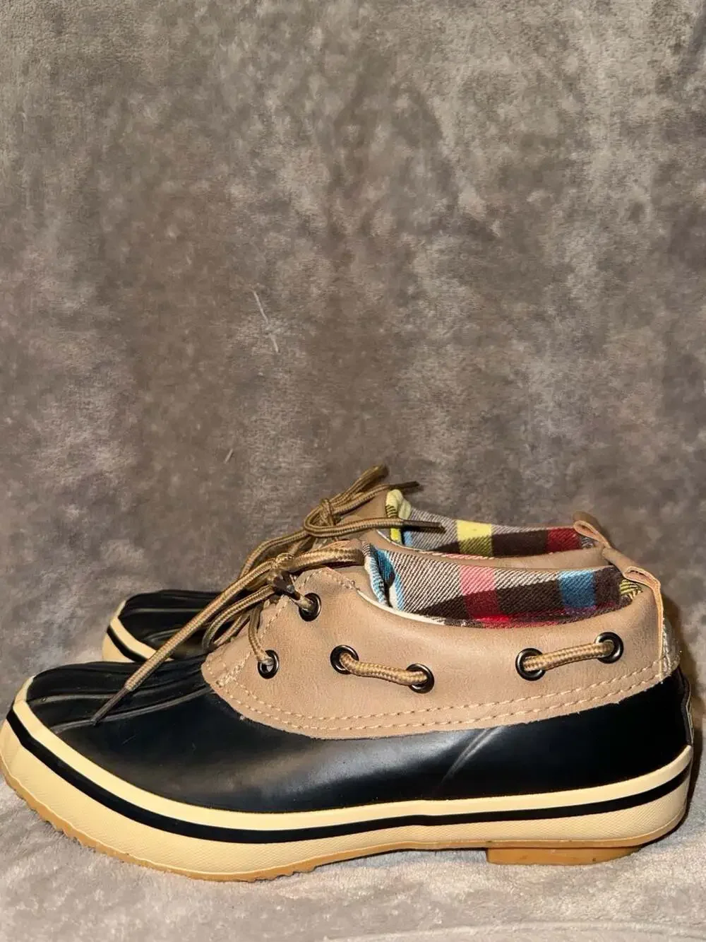 Tamarack Men's Plaid Lined Duck Shoe Boots Size 10